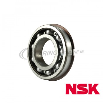 6209NR  Snap Ring Open Steel Sealed DEEP GROOVE BALL BEARING NSK 45x85x19mm