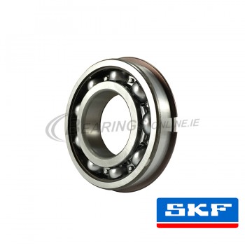 6008NR 40x68x15mm SKF Open Deep Groove Ball Bearing With Snap Ring