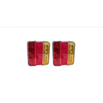 LG529 4" Square LED Tail Light Pair