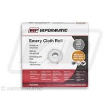 VLA1649-B - Emery cloth roll Medium 100 Grit 25mm Wide  = 50 m Roll