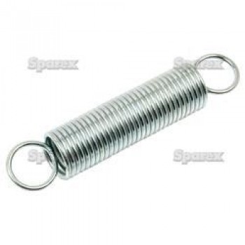 S.11095 Tension Spring 2mm Ø wire x 14mm Ø loop x 150mm overall length